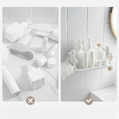 Dekoratīvs sienas plauktiņš ar līmējošu stiprinājumu