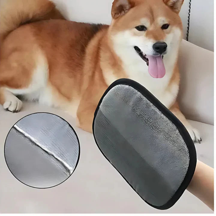 Elektrostatiskās cimdi mājdzīvnieku spalvu noņemšanai