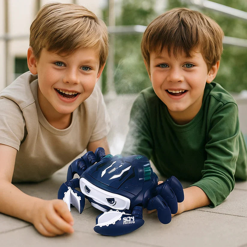 Mirdzošs muzikālais krabis ar maigu ūdens miglas efektu