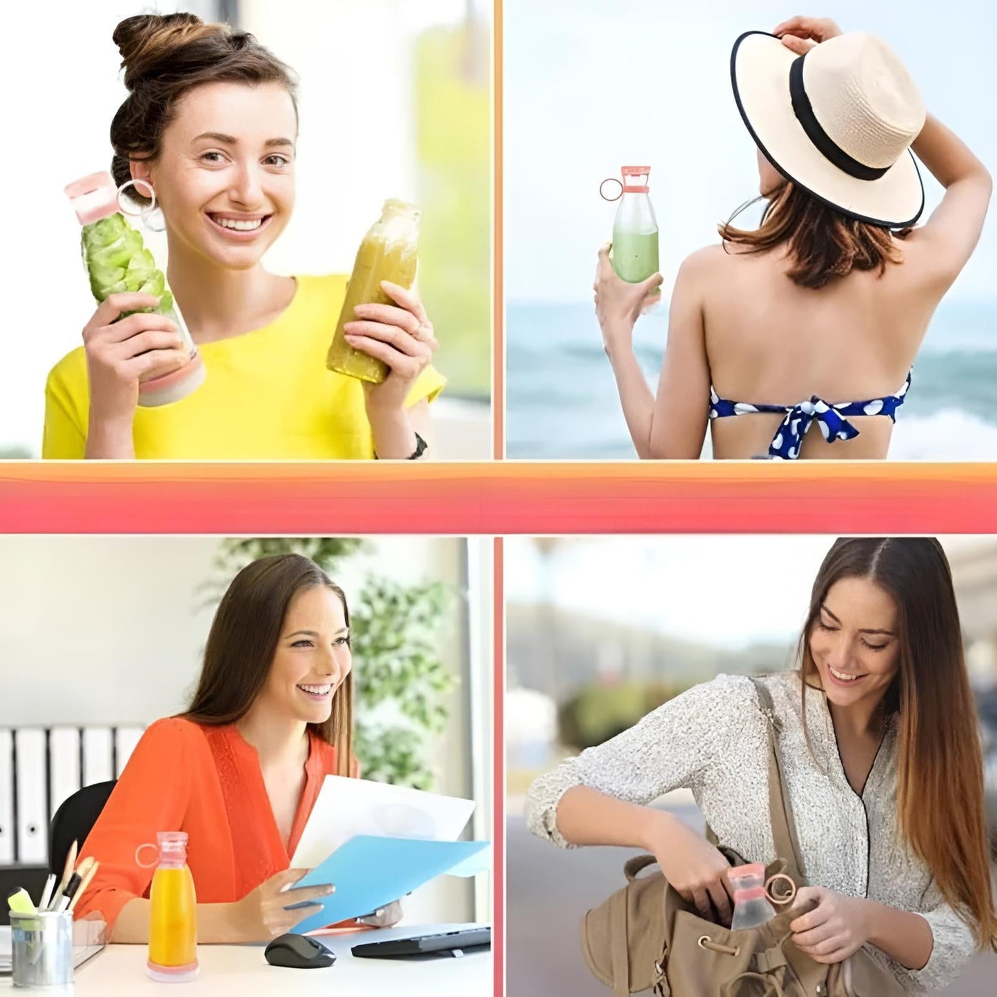 Kompakts pārnēsājams blenderis – kokteiļi un sulas dažu sekunžu laikā