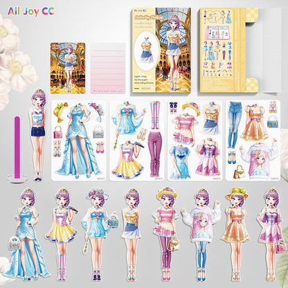 Magnētiskais modes rotaļu komplekts bērniem