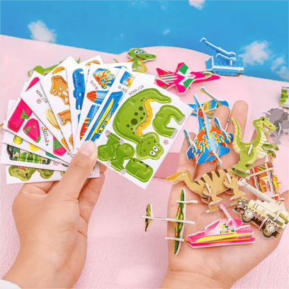 2025 Izglītojošs 3D animācijas puzles komplekts