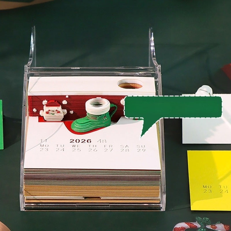 Ziemassvētku 3D papīra adventes kalendārs