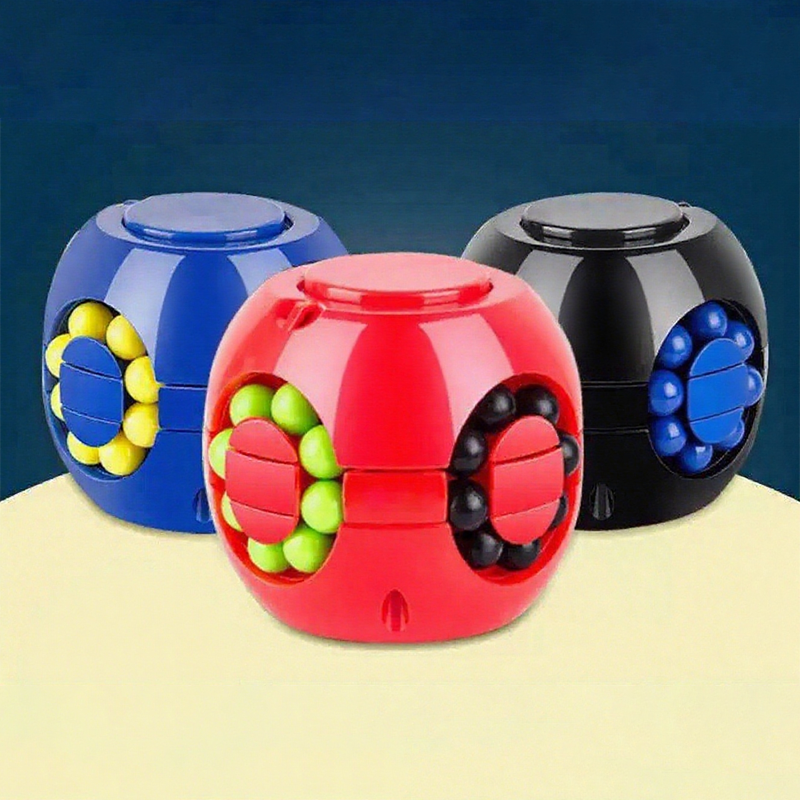 Griežamais burvju kubs ar bumbiņām – Antistresa galvasūka rotaļlieta