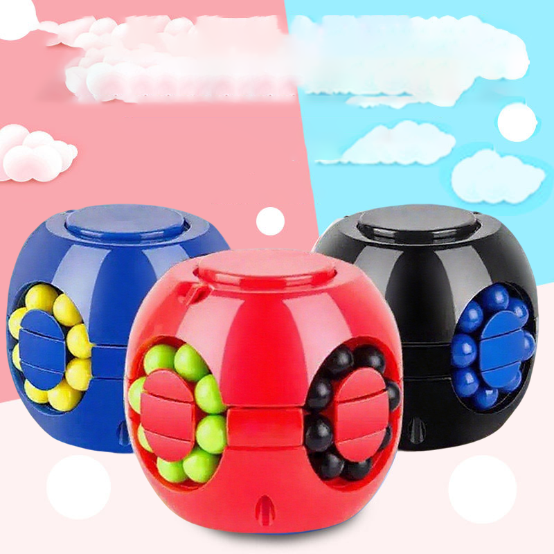 Griežamais burvju kubs ar bumbiņām – Antistresa galvasūka rotaļlieta