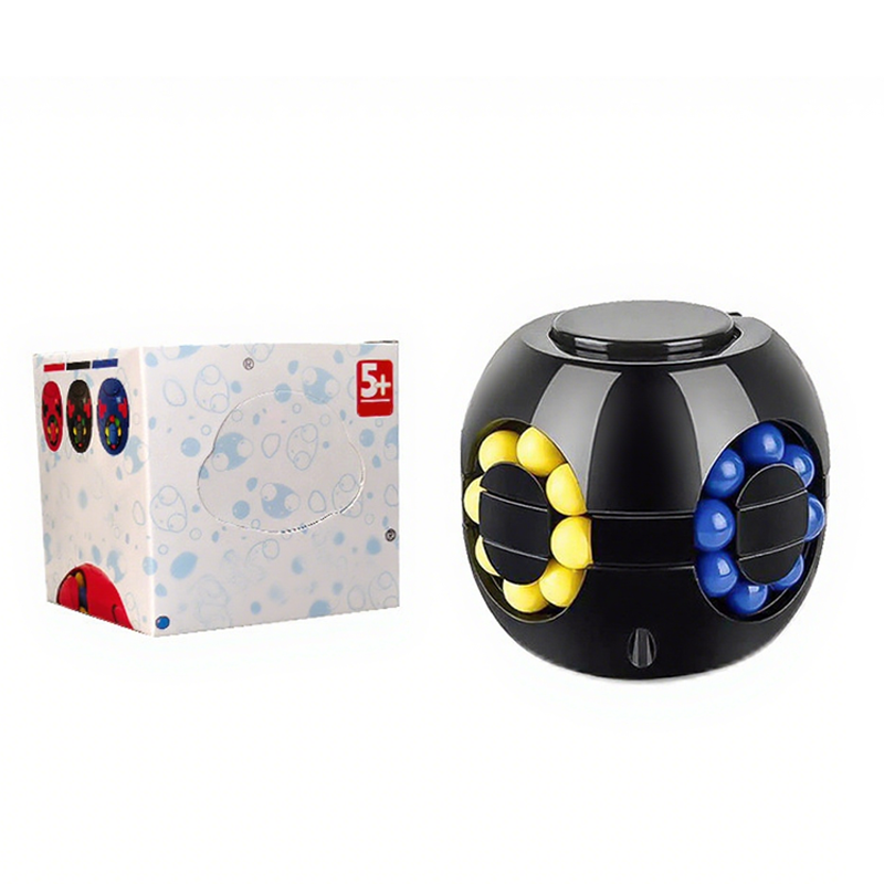 Griežamais burvju kubs ar bumbiņām – Antistresa galvasūka rotaļlieta