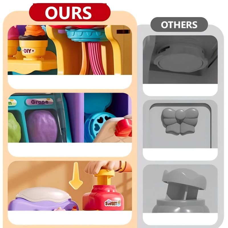 Bērnu komplekts: radošs saldējumu gatavošanas spēļu komplekts