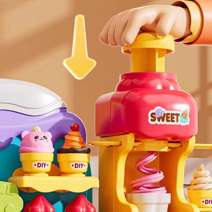 Bērnu komplekts: radošs saldējumu gatavošanas spēļu komplekts