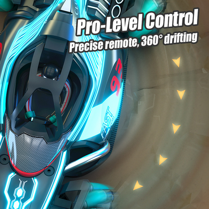 Lielisks attālināti vadāms sacīkšu automobilis