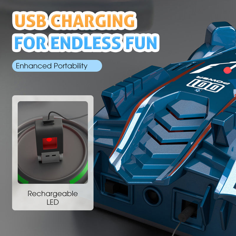 Ar sienām braucoša RC mašīna ar lāzera vadību bērniem