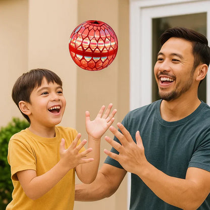 Spīdoša, gaisā lidojoša rotaļu bumbiņa